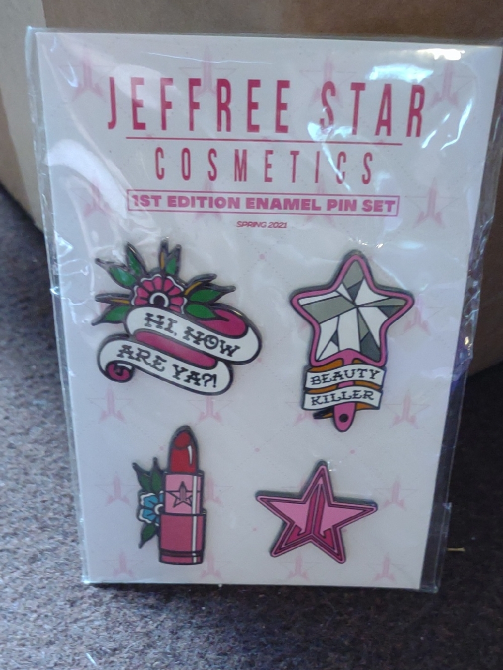 Jeffree Star Pink Multi-Color Enamel Pin Set
